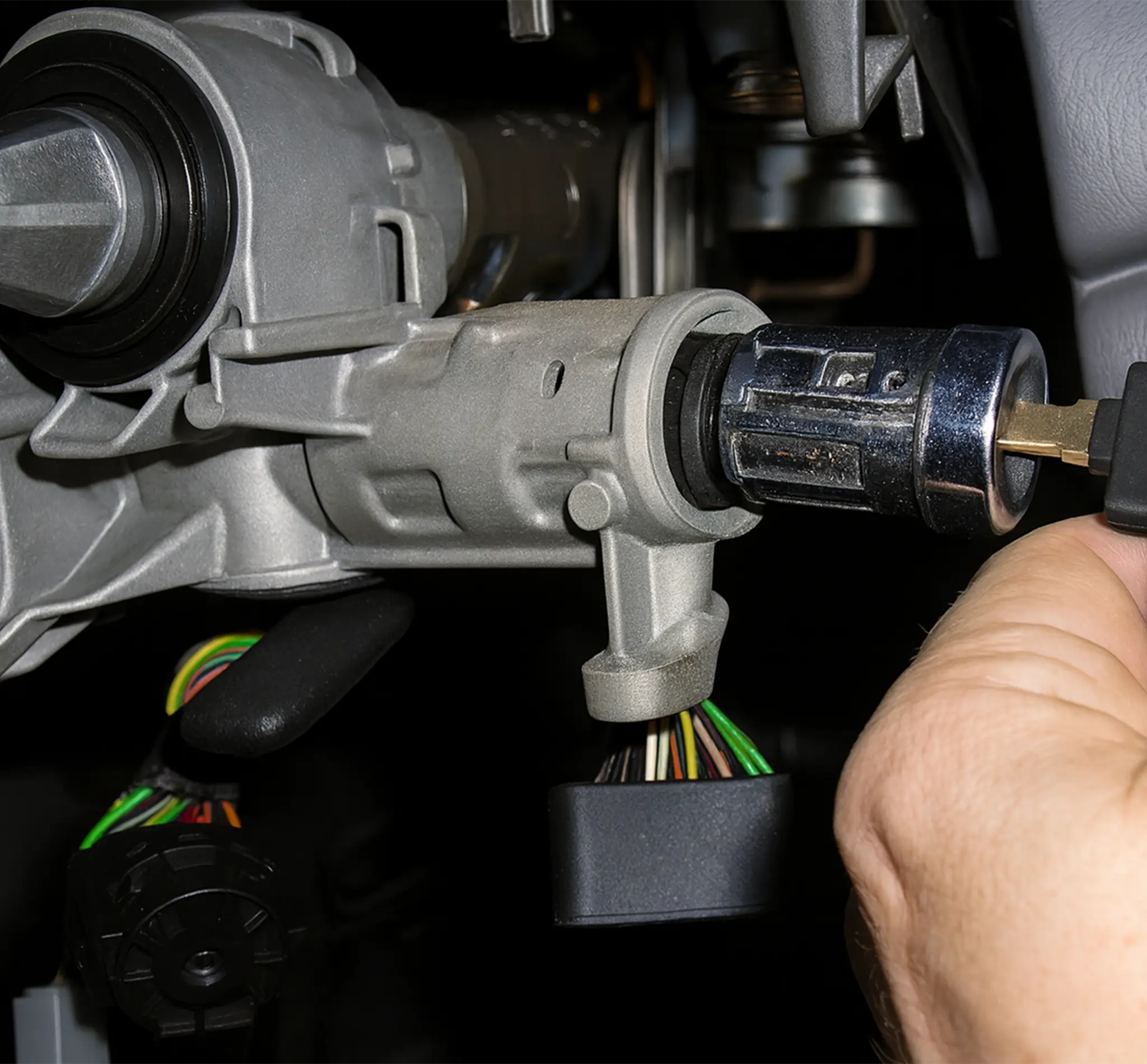 Locksmith Of Kirkland diagnosing and fixing a faulty lock cylinder in Kirkland WA