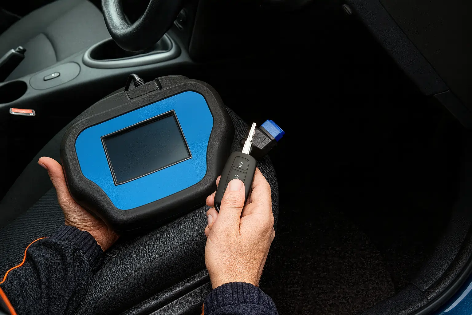 Transponder Key Programming for Cars – Locksmith Of Kirkland Locksmith Of Kirkland technician programming a car transponder key in Kirkland WA